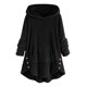 thumbnail image 2 of Pntutb moda mujer botón cuello en V pulóver tops manga larga blusa con capucha sudadera Pntutb Pntutb-2291, 2 of 4