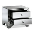 thumbnail image 2 of Urban Designs Berlin Glamour Style Mirrored 2-Drawer Nightstand, 2 of 6