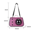 thumbnail image 4 of Bolsa De Transporte Para Mascotas Bolsas de hombro para perros aprobadas por aerolíneas Bolsa de transporte para mascotas para gatos y perros (rosa) Likrtyny Libre de BPA, 4 of 7
