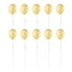 thumbnail image 5 of Bewildely 1 Juego de bonitos suministros para decoración de tartas, exquisito soporte para globos, juego para hornear, recuerdos de fiesta para Amarillo 2piezas, 5 of 6