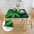 thumbnail image 2 of HAOXIT Theme Print Table Cover Party Supplies Ideal for theme Birthday Parties Theme Party, Baby Showers, Themed Party (Leaf) white, 2 of 8