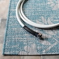 thumbnail image 5 of SAFAVIEH Courtyard Nina Distressed Floral Indoor/Outdoor Area Rug, 8' x 11', Aqua/Grey, 5 of 11