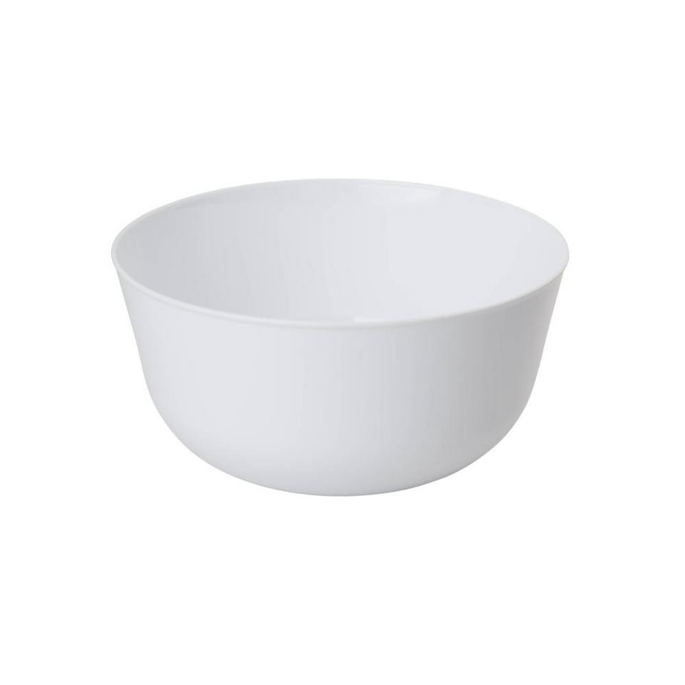 Flora Design 24oz. White Plastic Bowls, 10ct.