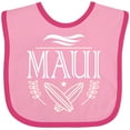 thumbnail image 3 of Inktastic Maui Hawaii Surfing Boys or Girls Baby Bib, 3 of 4