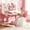 Pink #1, variant on Floseru Kids Desk Functional & Adjustable Chair Set, Height Adjustable Children School Study Table Chair Set with Cartoon Pattern, Storage, Drawers, Bookshelf, Kids Desk Table