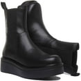thumbnail image 5 of Vagabond Tara Women's Chunky Sole Leather Boots With Elasticated Sides In Black Size 8, 5 of 6