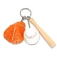 thumbnail image 5 of Ounissouiy 3 piezas de llavero de béisbol artificial guante de murciélago anillo llavero Prop suministros deportivos regalo niños novio hombres Fans Type1 NO1 Ounissouiy CBP182471, 5 of 6