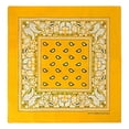 thumbnail image 2 of BASICO 12pk Gold Paisley Bandana Face Covering | 100% Cotton Bandana for Men Women | Face Bandana Headband, 2 of 6