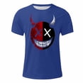 thumbnail image 4 of FDGIU 2025 Men's Halloween Graphic Tee; Funny Graffiti Crewneck T-Shirts, Loose Fit Short Sleeve Novelty Top, Dark Casual Halloween Shirt, 4 of 5