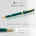 thumbnail image 2 of Cross Bailey Light Polished Green Resin and Gold Tone Fine Nib Fountain Pen, 2 of 7
