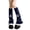 Navy Blue, variant on JZROCKER Star Print Knitted Leg Warmers Punk Drawstring Flared Boot Covers Streetwear