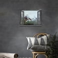 thumbnail image 2 of Western Eagle Wall Decor Rustic Bald Eagles Pictures Wall Art Canvas Print American Eagle Painting Framed Home Artwork For Living Room Bathroom Bedroom Kitchen Office 16"x12", 2 of 6