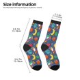 thumbnail image 2 of Rateoe Cartoon Space Pattern Children's Socks, Socks Gifts ,kids Crew Soft Cotton Socks , Moisture-Wicking, Durable, Ideal for Daily Wear & Sports, 2 of 5