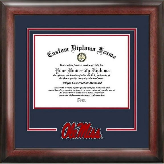 University of Mississippi Spirit Diploma Frame