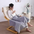 thumbnail image 4 of Usb Heating Blanket Cozival Usb Electric Heating Blanket - 75X120Cm Portable Warm Throw with Snap Buttons - Hand, Knee, & Lunch Warmer for Office, Car, Home - Overheat Protection & Machine Washable, 4 of 9