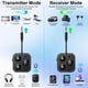 thumbnail image 2 of Receptor transmisor Bluetooth 5.4 Pro 2026, adaptador de audio inalámbrico 2 en 1 para avión/TV/PC/Gimnasio - Auricular de doble enlace, baja lcia, visualización de batería, micrófono integrado, 2 of 5