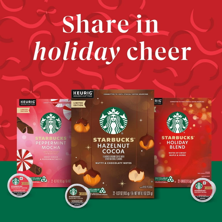 Starbucks Hazelnut Cocoa Flavored Coffee, Keurig K-Cup Coffee Pods