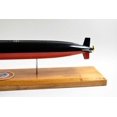 thumbnail image 4 of USS La Jolla SSN-701 Flt I Submarine Model,Navy,Scale Model,Mahogany,20 inch,LA Class, 4 of 5