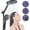 Matte Black, variant on JONKEAN Modern Dual Shower Head with Handheld Spray, 7.5 Inch Rainfall & 9-Mode Hand Shower, 78-Inch Hose,Brushed Nickel
