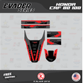 thumbnail image 4 of Kalair GFX Graphics Kit for Honda CRF100 (2004-2010) Evader Series, 4 of 5