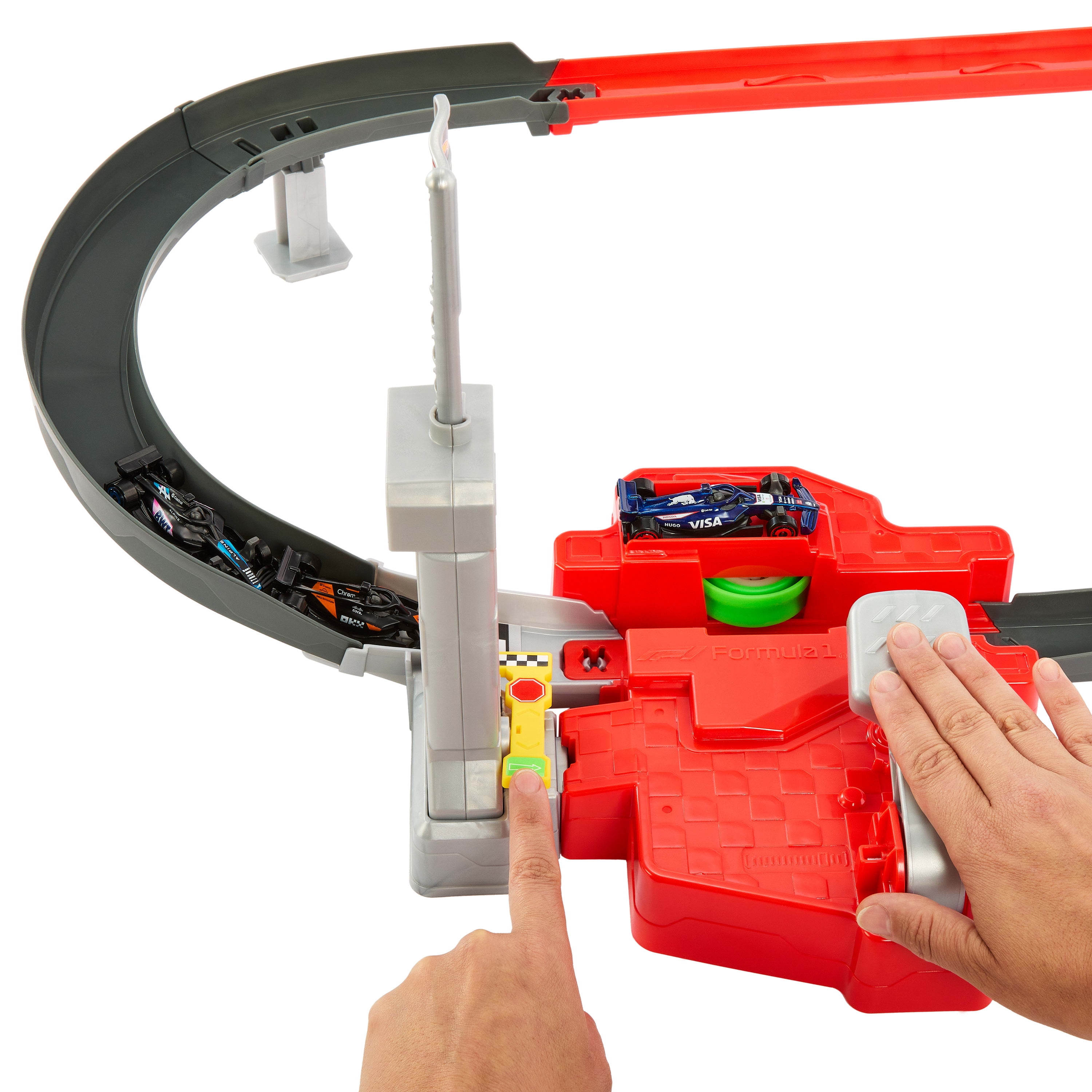 Hot Wheels-Circuit de course sprint-coffret avec 3voitures Hot-Wheels-Racing-Formula-1