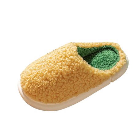 

Follure Girl women s casual shoes Women s Shoes Suede Plush Home Indoor Warm And Comfortable Cotton Slippers Yellow 40-41