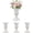 white-4Pcs, variant on White Vintage Urn Vase, Set of 4 Small Pedestal Metal Vases, 6.6 Inch White Vase for Wedding Centerpieces, Table Decor, Home, Party and Anniversary Decoration