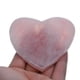 thumbnail image 2 of Posavasos de cristal grande rosa natural en rodajas de ágata de cuarzo rosa, decoración para tazas. Corazón, 2 of 9