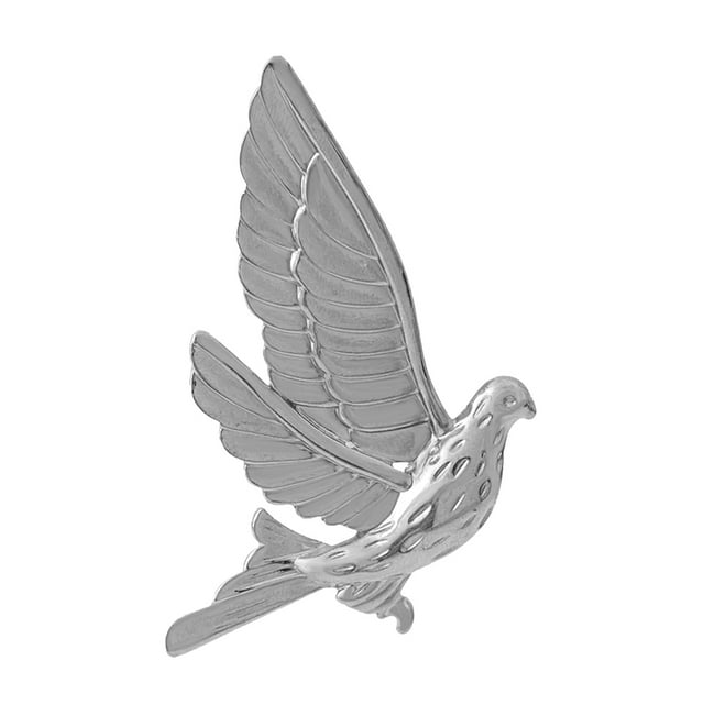 MOVTOTOP Exquisite Peace Dove Brooch Crafted from Durable Alloy in Silver Color for Decoration
