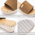 thumbnail image 6 of Bellella Womens Wedges Sandals Espadrilles Platform Sandals Summer Beach Slip On Shoes Orange Size 11, 6 of 8