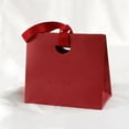 thumbnail image 2 of Paper Bag Handbag Style Gift Bag with Handles, Reusable Decorative Gift Bags for Present Wrapping, Party Favor Bags for Birthdays Weddings and Special Events,Red, 2 of 5