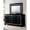 thumbnail image 7 of Furniture of America Rachel Contemporary Solid Wood 9-Drawer Dresser in Black, 7 of 7