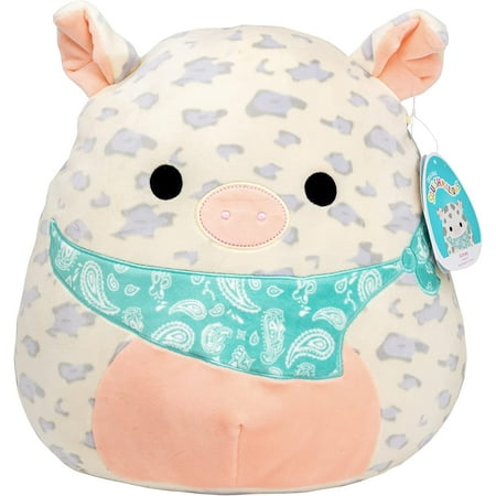 Squishmallows Original 12-Inch Rosie The Pig - Official Jazwares Plush - Collectible Soft & Squishy Pig Stuffed Animal Toy - Add to Your Squad - Gift for Kids Girls & Boys