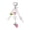 Pink, variant on Cute Strawberry Keychain Kawaii Pearl Tulip Bag Charm Backpack Purse