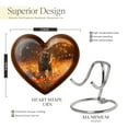 thumbnail image 2 of Sunset Tiger Cremation Urns For Burial - Heart Cremation Urns For Ashes - Cremation Urns For Adult Ashes Women - Cremation Urns For Human Ashes Adult Male - Mini Heart Urns, Heart Urn Ashes - 3 Inches, 2 of 5