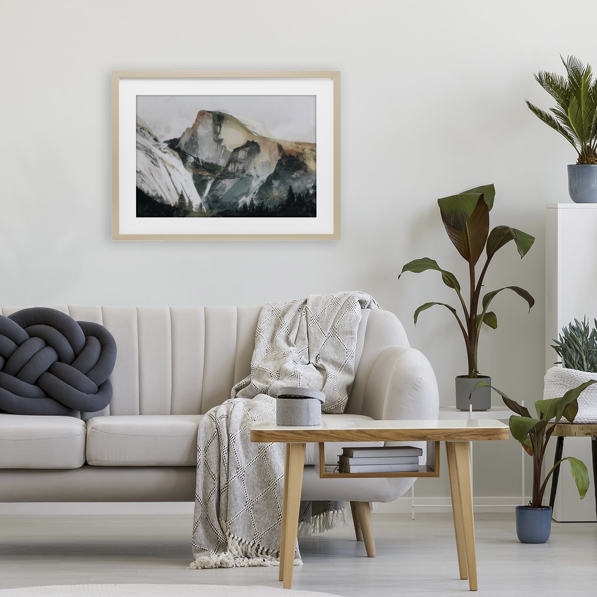 Stupell Industries Abstract Sierra Nevada Mountain Birch Framed Print Under Glass, design by Chromatic Storm Studio