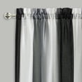 thumbnail image 2 of Ombre Rod Pocket Window Curtain Panel - 50x84 - Black/Silver, 2 of 2