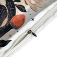 thumbnail image 4 of 3 Pcs Soft Bedding Set, Includes 1 Duvet Cover with Zipper And 2 Pillow,Shams Flower Entwined Snake King(102"×90"), 4 of 8