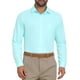 thumbnail image 4 of CAMISA DE NEGOCIO DE MANGA LARGA CON BOTONES PARA HOMBRE INSPIRAR CHIC TALLA XL VERDE MENTA, 4 of 5