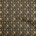 thumbnail image 1 of oneOone Georgette Viscose Tissu Noir Jacobée Robe Florale Tissu Tissu Imprimé par la Cour 42 Pouces de Large, 1 of 4