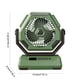 thumbnail image 3 of Ventilador de exterior con cabezal móvil, silencioso, iluminación de 6 pulgadas, pantalla digital, ventilador portátil de camping de gran capacidad, 3 of 6