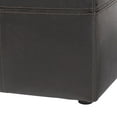 thumbnail image 5 of Baxton Studio Nox Dark Brown Ottoman, 5 of 8