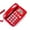 Red, variant on Corded Telephone With Caller Display And Landline Phone Speakerphone For Home Office Use Plastic Design Desk Phone