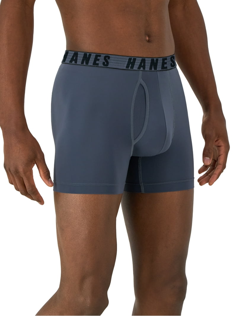 Hanes Moves Men's Anti-Chafe Trunk Underwear, Total Support Pouch