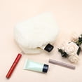 thumbnail image 2 of Unique Bargains Floral Makeup Bag Zipper Flower Cosmetic Pouch White, 2 of 7