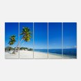 thumbnail image 2 of Palms Courbées vers Belle Plage de Vacances - Uvre d'Art Moderne sur Toile, 2 of 3
