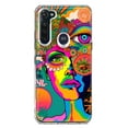 thumbnail image 1 of MUNDAZE Motorola Moto G Stylus Shockproof Clear Hybrid Protective Phone Case Neon Psychedelic Hippie One Eye Pop Art Cover, 1 of 5