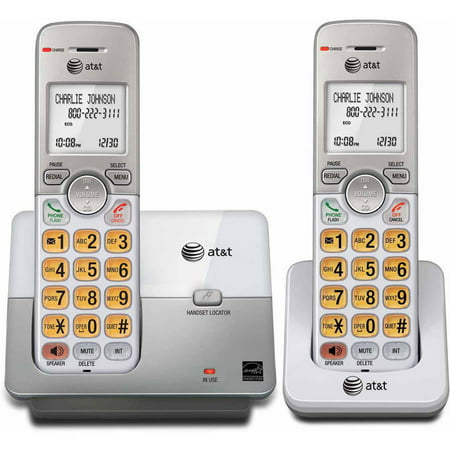 AT&T EL51203 DECT 6.0 Phone with Caller ID/Call Waiting, 2 Cordless Handsets, (Best Long Range Cordless Phone)