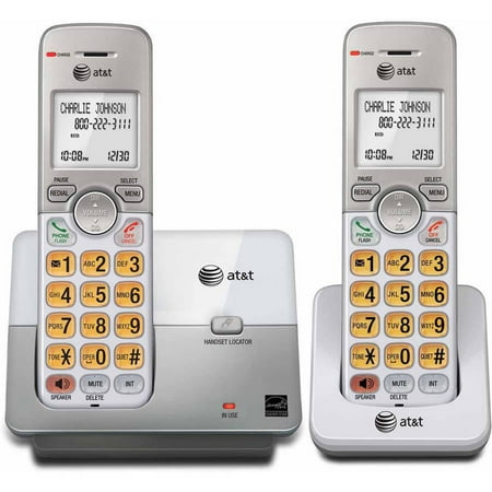 AT&T EL51203 DECT 6.0 Phone with Caller ID/Call Waiting, 2 Cordless Handsets, (Best Landline Telephone Handsets)