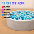 thumbnail image 7 of YUFER 500 Pcs Ball Pit Balls - 2.2" BPA-Free Plastic, Sensory Play for Kids, Playrooms & Bounce Houses，Multicolor, 7 of 7